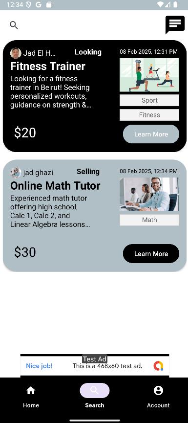 Taskify - Freelance Services Mobile App preview 1